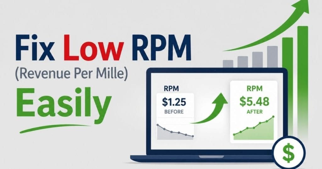 Fixing low RPM for better programmatic advertising. 