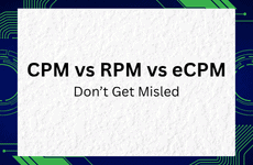 CPM vs RPM vs eCPM in simple words